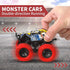 M SANMERSEN Car Toys for Toddlers 1-3 - 2 Pack Monster Truck Toys with 360° Rotating Stunt Cars for Boys Girls Birthday