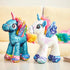 Athoinsu Unicorn Stuffed Animal Plush, Reversible Glitter Sequins, Children's Day Birthday Gift for Girls, Blue, 13"