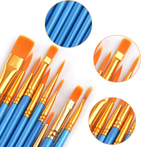 AROIC Watercolor Paint Set, 36-Color Non-Toxic Washable Watercolors with 10 Brushes for Kids & Adults, Art Supplies