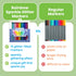 Set 15, 5 10 2mm PACK Ooly Rainbow Sparkle Glitter Markers of Includes Pastel & Classic Color Markers, Glittery