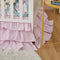 Brandream Crib Bed Skirt Dust Ruffle Triple Layer 100% Egyptian Cotton Sateen