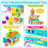 1,2 1-3 12-18 1-2 Learning Toys for Year Old Girl Boy Gifts, Montessori Shape Sorting Toys for Toddler Age, Musical