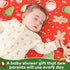 1 Pack Cozy Cloele Christmas Crib Sheet Biscuit Fitted Sheet for Boys Girls - Santa Baby Nursery Sheet Bed Sheet