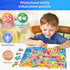 3-5, 4-6, 3-8, SYNARRY Large USA Wooden Puzzles for Kids Ages Learning United States Map Puzzles for Kids Ages Wood