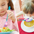 LIANYU 9-Piece Rainbow Kids Silverware Set, Stainless Steel Toddler Utensils, Knife Fork Spoon, Dishwasher Safe