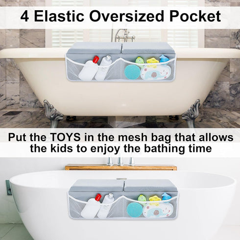 Set Elbow Bahoki Essentials Bath Kneeler - Bathtub Kneeling and Rest Pad - Thick Memory Foam Arm and Knee Support While