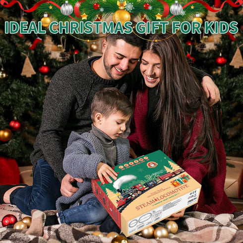 Sets Set 4 5 6 7 8 AuroTops Christmas Train for Around The Tree,Kids Train Steam Trains for Boys Girls,Sounds & Lights