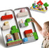 35PCS 4-8, Mini Magnetic Blocks Farm Animals Travel Toys, Portable STEM Magnetic Building Cubes with Metal Storage Box