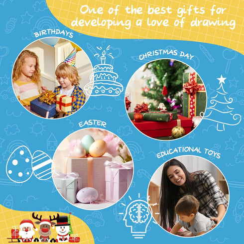 1-2 MAYESAR Magnetic Board for Kids, Year Old Boy Gifts with Magnetic Letters and Numbers, Toddler Easel for Boy