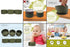 Stay Put 3pcs Suction Snack Cups for Babies and Toddlers, Dishwasher and Microwave Safe, Olive Green