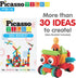Picasso Toys 116pc Hedgehog Construction Building Blocks Set, Interlock Tiles with Idea Book, STEM Learning Kit for
