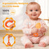 Gaiabliss 0-6 6-12 2 Pack Baby Teething Toys, Baby Garden Teether Toys Shovel & Rake Silicone Teethers for Babies
