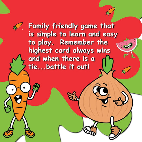 Games Fruit War, A Family Friendly Game That is a Twist on The Classic Game of War, with Quicker Game Play, Intense Battles and Fun Characters. 2-4 Players Ages 8+ (Red)