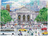 Galison Michael Storrings Springtime at The Library Double-Sided Puzzle, 500 Pieces, 20” x 20”