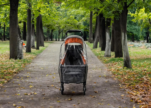 Rain and Wind Cover for Jeep Sport All-Terrain Stroller Wagon, Clear Design, Ventilation Holes, Maximum Coverage