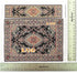 iLAND Miniature Dollhouse Accessories, Victorian Woven Rug 9.4” x 5.7” for 1/12 Scale Dolls (2pcs Time)