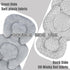 Infant Car Seat Insert Head and Body Support, GFU Reversible Newborn Insert for Carseat with Strap Pads, Soft Stroller