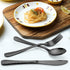 LIANYU 9-Piece Kids Black Silverware Set - Stainless Steel Toddler Utensils, Dishwasher Safe