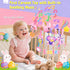 0-12 5-in-1 Musical Car Seat Toy for Babies Months Girl, Sensory Activity Hanging Toy Stroller Toy with Soothing Music