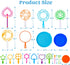 Set, 48 Summer JOYIN Big Bubble Wands Pcs Giant Bubble Maker with Tray Bulk for Kids Adults Gifts, Outside Toys, Easter