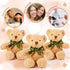 HyDren 12 Pieces Soft Plush Toy Bears, Operation Christmas Bears with Ribbon Bow for Birthday, Valentine's Day