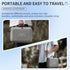 Hard Carrying Case for DJI Mini 4 Pro - Waterproof PU Portable Travel Shoulder Bag and Handbag 2 in 1