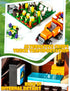 Set (610Pieces) SEMKY City Series Farm House Building Blocks with LED Lights, Creative Farm House Model Gifts for Kid