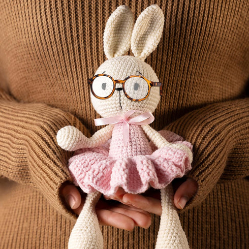 TOYANDONA Doll Glasses for 18 inch Dolls, 6pcs Mini Eyeglasses with Clear Lens for Crafts and Doll Costume Accessories