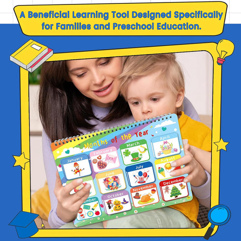 36 Theme Montessori Busy Book for Toddlers 3+, Preschool Learning Activities for Kids, Educational Tools for Autism
