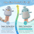 Arudyo 3-6 Baby Teething Toys for Months Silicone Teething Mittens for Babies Food Grade Silicone Teether (Penguin Baby