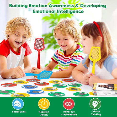 W/56 Garybank Emotions Swat Games for Kids Social Emotional Learning Activities, Emotion Cards, Speech Therapy