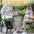 Shengmeister Backpack Baby Diaper Bag, with Changing Table, Unisex Baby Bag, with Diaper Pad, USB Charging Port