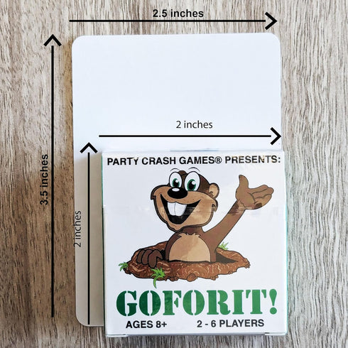 Presents: GOFORIT! - A Simple, Suspenseful Card Game for 2-6 Players Aged 8+ Willing to Take Risks