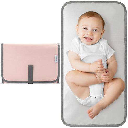 Pack 2 Muslin Nursing Cover of and Changing Pad Compact Size Bundled by Comfy Cubs