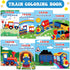 Faccito 24 Pcs Train Coloring Books Bulk Party Favors Trains Mini DIY Art Drawing Book, Drawing DIY Art Painting Color