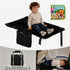 SkyCradleNap Toddler Airplane Bed with Cloth Book, Portable Airplane Seat Extender Travel Bed for Kids, Soft Baby Plane