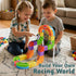 Set 3D 3 4 5 6 7 8 32 klick Rail Electric Train Magic Flexible Race Track for Kids Years Old, pcs Race Car Track Block