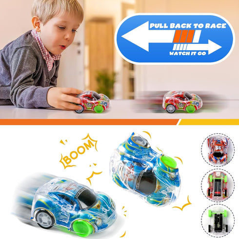 100 Buauty Pcs Toy Cars Mini Pull Back Cars, Party Favors for Kids, Small Racing Car Carnival Prizes Classroom Rewards