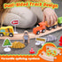 Set 102-Piece 3-8, Playset Wooden Train for Toddlers Kids Ages Double-Sided Expandable Train Track with Puzzles