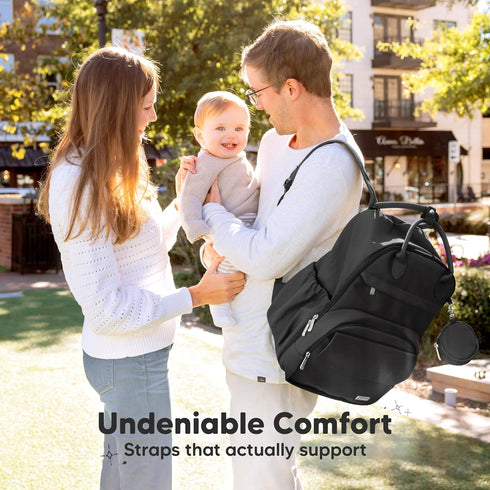 Backpack Packs, 18L KeaBabies Diaper Bag - Multifunctional Travel Diaper Back Maternity Baby Changing Bags, Compact