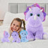 MaoGoLan 4 Pcs Purple Dinosaur Stuffed Animals Set, Plush Toys for Toddlers, Mummy Dinosaur with 3 Baby Triceratops