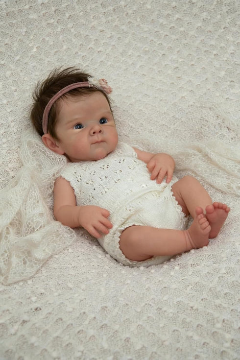 Anano Re-Born Baby Doll Full Body Soft Silicone Vinyl Babies Look Like Realistic Reborn Baby Girl Real Life Baby Dolls