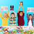 24 24 BenLouis Christian Mini Coloring Books Kids with Stacking Crayons Bible Verse Party Favors Activity Books Bulk