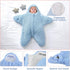 Lekad 2-6 Baby Wearable Sleeping Bag Baby Starfish Onesie Newborn Snowsuit Winter Jumpsuit Outfit Hooded Swaddle
