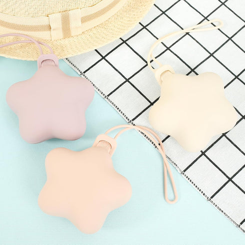 BXUYAOXMC 6 Pack Silicone Pacifier Holder Case, Safe and Soft Material, Pacifier Pouch Portable Pacifier Case