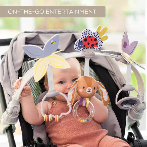 0-12 Taf Toys Baby Activity Arch, Stroller and Car Seat Toy Attachment with Rattling Beads Maze and Double-Sided