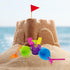 The Dreidel Company Mini Beach Playsets, 12-Pack Play Set with 1 Sand Bucket, 1 Shovel, 1 Rake, and 1 Scoop for Kids