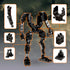 6021 Set, 14+ MyBuild Armed Forces Alpha Fire Support Robot Building Kit, Heavy Tactical Mech with Missile Pod
