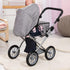 Convertible Doll Stroller with Handbag - Adjustable Handle & Foldable Design
