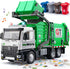 TAKGUD Garbage Truck Toys for Boys, 12" Big Trash Truck with Lights and